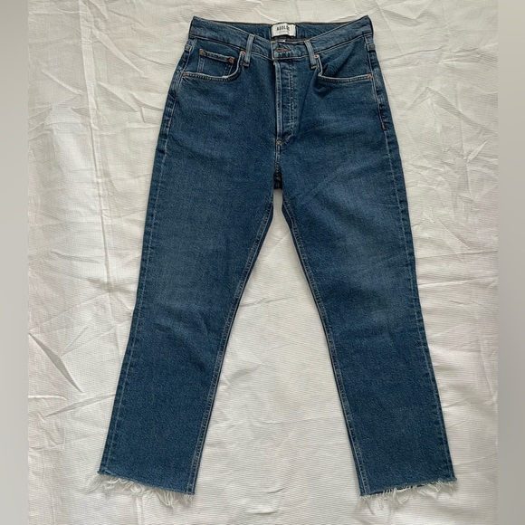 Agolde Riley Crop in Escape 28 - Picture 5 of 6